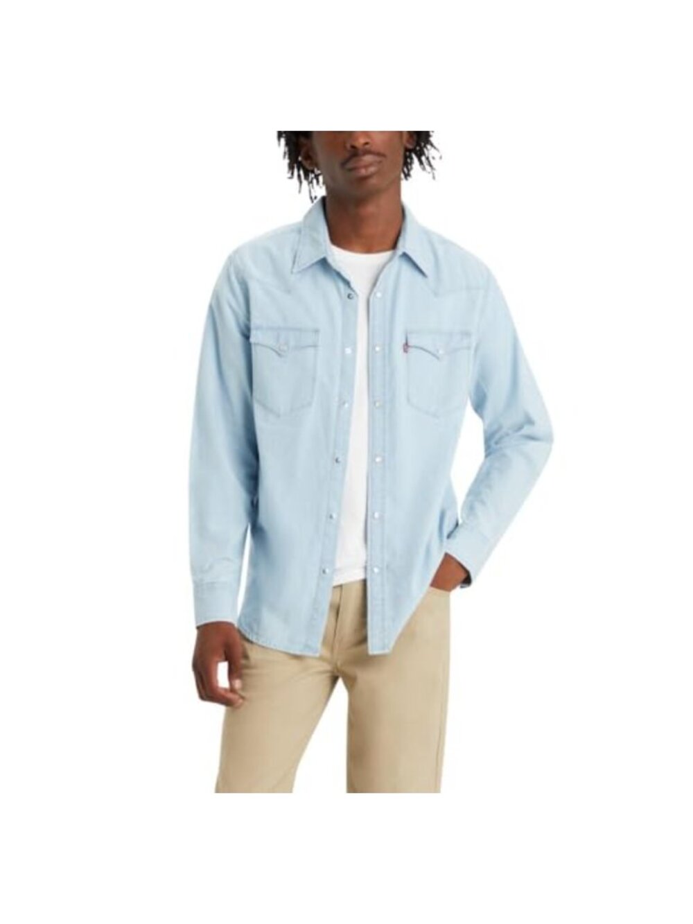 Mens Classic Western Button Down Shirt Long Sleeve Snap Front